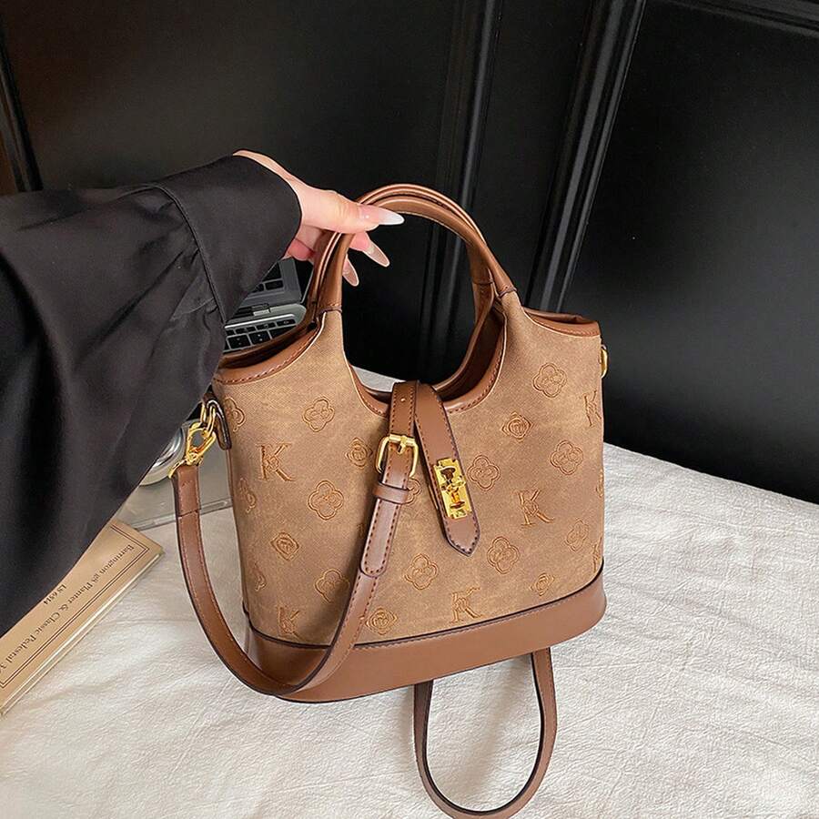 Women Tote Bags - Khaki - View 1