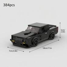 MIKEMENG 359 PCS Classic MOC Building Blocks Racing Car Set, Adult DIY Assemble Car Toy Model, Suitable For Collection, City Tech Champion Cup Series, Perfect As Birthday, Halloween, Christmas Gift For Boyfriend, Husband - Model - View 11