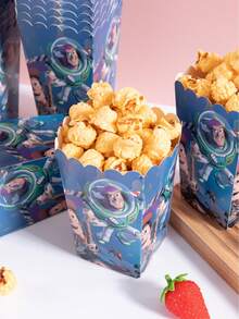 6/12/24pcs Anime Cartoon Theme Party Candy Boxes, Theme Party Gift Boxes, Candy & Cookie Boxes, Party Gift Bags, Party Gift Boxes, Suitable For Birthday Party, Candy And Popcorn Box Decoration, Back To School Season Party, Holiday Essential Party Supplies - Multicolor - View 2