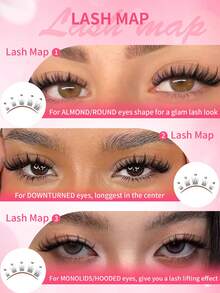 384 Clusters DIY Segmented False Eyelashes - Lightweight & Soft, Cross Design, Thin Stem Natural Look, Suitable For Daily Wear - DD - View 8
