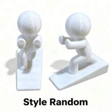 Funny Kung Fu Character Door Stopper, Wall And Floor Protector, Easy Installation, Suitable For Pets, Home And Office, Stable Lightweight Durable Cute Door Wedge - Multicolor - View 12
