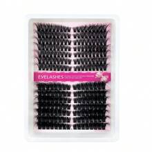 1 Box 238 Clusters Mixed DIY Segmented Cluster False Eyelashes, 60P+120P Dense Soft Single Cluster Lash Extensions, Lightweight No Pressure Eye-Enlarging Effect, Fluffy Dense Electric Eye Lash Look, Beginner-Friendly Easy-To-Apply Segmented False Eyelashes - C - View 5