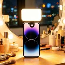 Lampu Isi Ulang LED Portabel, Lampu Selfie, Lampu Rias Cermin, Lampu Ponsel LED dengan 3 Mode Pencahayaan, Lampu Isi Jepit, Rias Wajah, Siaran Langsung, Konferensi Zoom, Lampu Jepit Video/Foto/Lampu Hias/Lampu Ruangan untuk Ponsel, Kamera, Notebook 250mAh - persegi - View 16