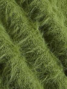NiceArt Women's V Neck Fuzzy Knit Vest, Sleeveless Plush Sweater Tank Top Wool‑Blend Autumn Winter Layering Outfit - Green - View 5