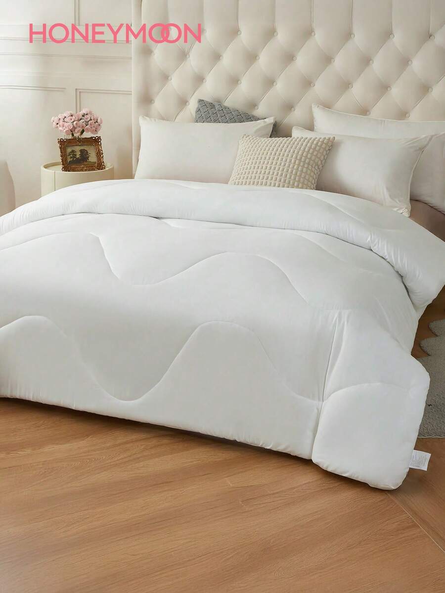 1pc Quilted Comforter Insert - All Season Quilted Comforter, Down Alternative Comforter Insert