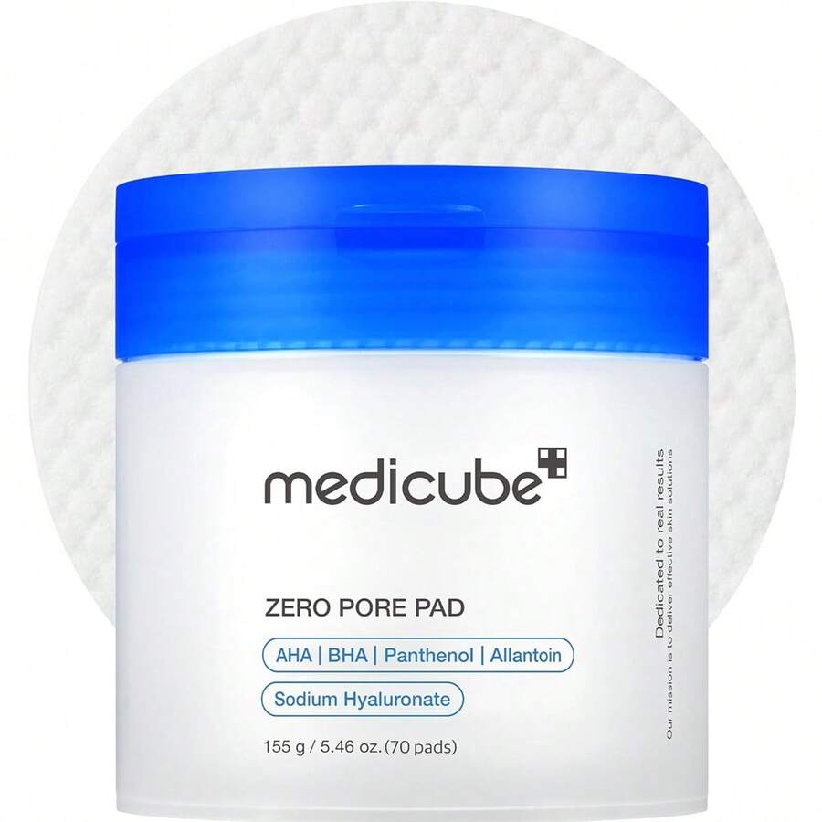 Medicube ميديكوب زيرو بور باد 70 وسادة – وسادات تونر مقشرة كورية، مسام مرئية، إفرازات دهنية وبشرة ناعمة – 155 جرام - حمض الساليسيليك - مشاهدة 1