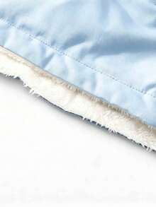 Reversible Hooded Fleece Jacket, Oversized Fit For Outdoor Sports, Hiking & Daily Casual Wear, Perfect Gift For Friends, Family And Loved Ones - Baby Blue - View 7