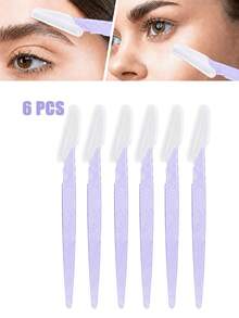 24PCS/12pcs/6pcs/3pcs/1pc Eyebrow Shaving Set For Women And Men, Includes Storage Box With Safety Cap, Eyebrow Trimmer For Trimming And Shaping Beautiful Eyebrows, Facial Hair Removal Razor, Washable And Reusable, Suitable For Facial And Body Hair Removal, Essential Tool For Hair Salon, Makeup And Beauty Industry And Daily Use, Beauty And Travel Accessory - Multicolor - View 7