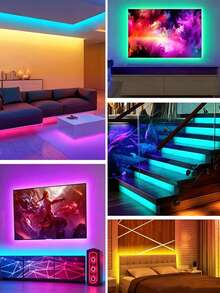 24-Key Remote Control RGB LED Strip Lights, USB Powered Color Changing Lights, 1m-5m For Home Kitchen Bar And Bedroom Decor, TV Backlight, Cabinet, Hallway, Halloween, Christmas Decoration - 24-key RGB - View 5