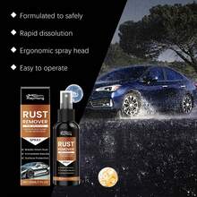 rayhong Spray Eliminador de Rostros para Automóviles, Eliminador de Rostros para Hélices del Automóvil, Ayuda a Crear una Superficie Más Limpia, Fórmula Potente, Aplicación de Recubrimientos Protegidos, Metal, Múltiples Superficies, Limpiador de Manchas de Hierro, Herramienta de Limpieza, Suministros para Automóviles - A - Ver 4