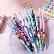 Hasbro 12pcs/Box K-POP Demon Hunter Girl Group Theme Erasable Neutral Pens, Fun Cartoon Design, Smooth Writing, Easy To Erase Clean, High Aesthetic Value, Suitable For Daily Writing And Desktop Decoration, Exquisite Gift Box Packaging, Perfect For Fan Collection, Support, And Holiday Gifts - Upgraded Version - View 3