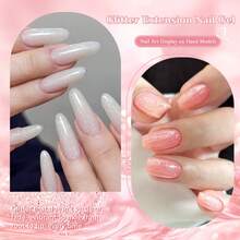 FOUR LILY 100ml Glitter Extension Gel - Gel Ekstensi Kuku UV/LED yang Dapat Dilepas dengan Kilauan, Ekstensi Cepat untuk Manikur DIY & Salon - MultiWarna - View 3