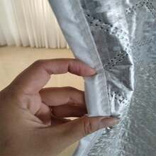 White Magnetic Middle‑Opening Door Curtain, Self‑Adhesive Hook And Loop, No Drilling Required, Easy To Install. - White Magnetic Middle-open Door Curtain - View 8