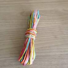Colorful 5.5 Yards/Pack Raffia Paper Rope Ribbon, Suitable For Gift Wrapping, Floral Arrangement, Wedding Bouquet And Party Decoration - One Size Fits All - View 8