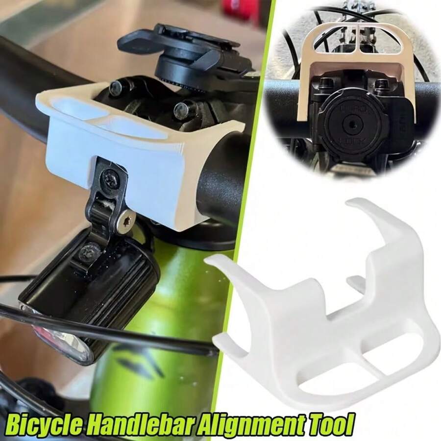 1pc Mountain Bike Handlebar Alignment Tool, Bicycle Repair Tool, Cycling Accessory For Checking Handlebar Alignment After Accident Or Transport, Suitable For 35mm Handlebars - Multicolor - View 1