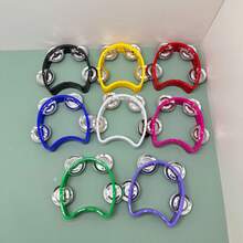 1/4pcs Creative Multi-Color Four-Ring Bell Set, Daily Party Holiday Stage Accompaniment Shake Bell Musical Instrument, Atmosphere Instrument Tambourine - Multicolor - View 6