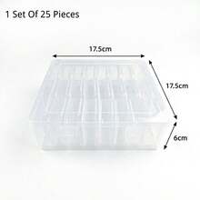 31pcs Transparent Plastic Storage Box, Perler Bead Storage, Gift Box Jewelry Box Accessory Storage Box, Packaging Box Mini Transparent Bead Storage Box With Hinged Lid, Space Saving, Back To School - A - View 12