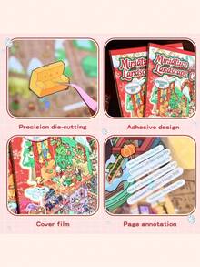 Stiker Adegan Miniatur 6-in-1 DIY Stiker Adegan Rumah 3D untuk Anak-anak, Penghilang Stres, Fokus Tenang - MultiWarna - View 5