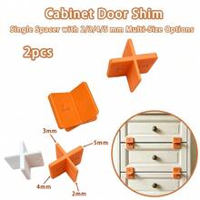 2pcs/4pcs 4-In-1 Drawer Spacers (One Spacer Set Includes 2/3/4/5mm Spacers); Cabinet Door Spacers Drawer Sealing Strips; Cabinet Door Sealing Strips; Wood Board Connection Angle Sealing Strips, Suitable For Various Commonly Used Boards. - A - View 9