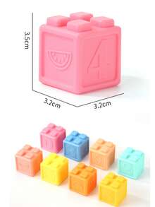 Children's DIY Soft Building Blocks Toy Set, Large Size Stacking Blocks, Parent-Child Interactive Play, Hand-Eye Coordination Training, Gift For Boys And Girls - Multicolor - View 11