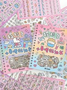 1pc Cute Cartoon Decorative Stickers, Suitable For Phone Cases, Water Bottles, Photo Albums, Journals And More, Back To School, First Day Of School - Multicolor - View 12