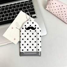 Polka Dot Mustache Card Holder 3inch Fan Photo Card Protector, Campus Card And Meal Card Storage Case With Pendant - C-multicolor - View 8