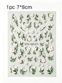 1 Set Light Pink Floral Branch & Colorful Flower Decorative Stickers, Suitable For Phone, Camera, Instant Camera, Hair Dryer, Water Cup, Computer, Napkin Box And Other Object Surfaces, Free To Paste And Decorate, Create Personalized Appearance, Easy To Operate, Suitable For Various Hard Flat Surface Decoration And Modification - Sticker - View 7