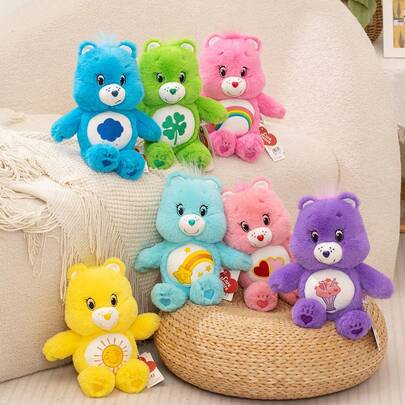 Boneka Plush Lembut Care Bears 30-33cm, Boneka Beruang Karakter Kartun Lucu, Boneka Beruang Teddy yang Lembut dan Menggemaskan, Hadiah Ulang Tahun Anak, Dekorasi Rumah, dan Koleksi Penggemar