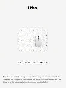Black & White Small Polka Dot Premium Mouse Pad, Minimalist Office Desk Mat Keyboard Pad Simple Desktop Protector, Suitable For Office And Home Use - Thick Anti-Slip Keyboard Mouse Accessory, Multiple Sizes Available. Back To School Desktop Accessory, Office Supplies, Office Desk Accessory, Mouse Pad, Desktop Mouse Pad - Rectangle - View 14