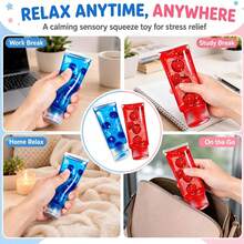 1pc Ch Boki Fruit Tube Squeeze Toy, Transparent Glitter Sequin Squishy, Cute Fruit Bead Stress Relief Toy, Anxiety Relief, Creative Desktop Fidget Toy For Kids, Stress Relief Venting Toy, Fingertip Toy, Hand Pressure Relief, Birthday-Party-Christmas-Valentine's Day-Best Gift For Kids, Squishy, Back To School Squishy, Need Doh Squishy, Crunchy Squishy, Crunchy Squishy Party Favors For Kids - NNL44 - View 7