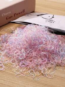 6000/5000/3000/2000pcs Mini Solid Color Disposable Hair Ties, Strong And Durable Small Hair Bands, Gentle On Hair, Suitable For Daily Use - Multicolor - View 11