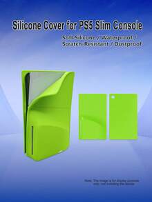 Compatible With PlayStation 5 Slim Disc Edition Console, 2-Piece Split Protective Cover, Dust-Proof, Scratch-Resistant, Waterproof, Skin-Friendly Soft Silicone, Easy Installation And Storage - View 8