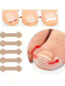 1pc Embedded Nail Art Sticker, Breathable Nail Sticker - Nail Decal, Easy To Use, No Glue Required, Decorative Sticker For Feet And Hands (This Product Is For Decorative Use Only, Do Not Use As A Medical Product) - A - View 4