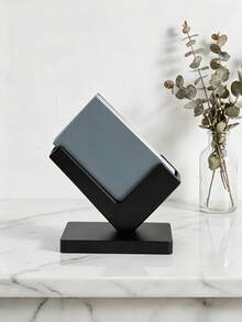 Industrial Style Creative Business Card Holder, Desktop Card Display Stand, Minimalist Design Office Organizer, Suitable For Office/Workstation Decor - Multi-color - View 2