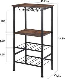 Freestanding Wine Racks & Cabinets - Brown - View 3
