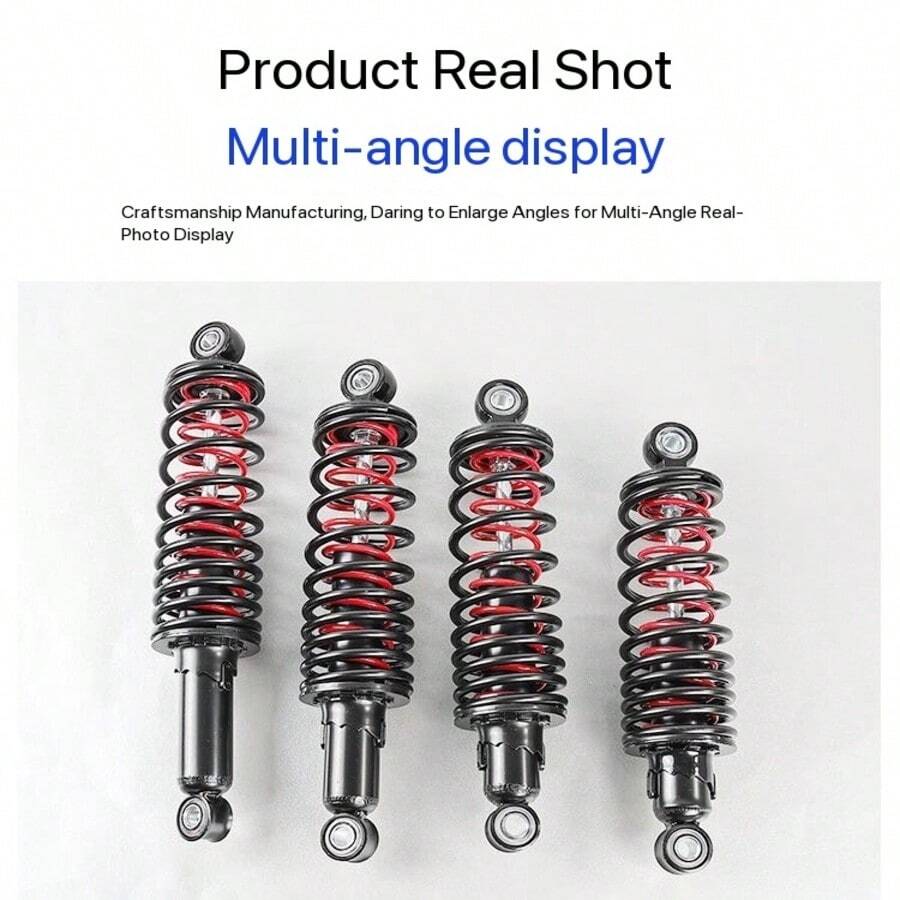 Electric Motorcycle Thickened Dual Spring Shock Absorber Universal Modification Rear Shock Absorber Accessories For Electric Scooter, Suitable For Yadea, Aima, Xiaodao, Xinri Thickened Spring Shock Absorber