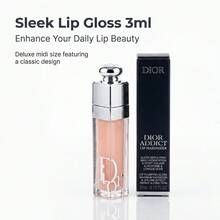 [Ukuran Travel - 2ml 3ml] Dior Addict Lip Balm - Mengisi Bibir Seketika, Melembapkan Tahan Lama - Kelembapan 24 Jam - #001 Merah Muda - View 5