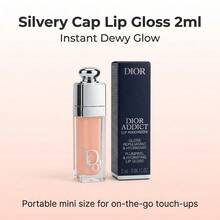 [Ukuran Travel - 2ml 3ml] Dior Addict Lip Balm - Mengisi Bibir Seketika, Melembapkan Tahan Lama - Kelembapan 24 Jam - #001 Merah Muda - View 4