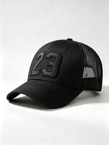 1pc #23 Embroidered Mesh Trucker Hat, Breathable Adjustable Baseball Cap, Casual Outdoor Sports Dad Hat, Unisex For Daily Wear - Multiple Styles - View 10