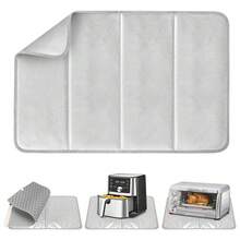1pc Foldable Heat Insulation Pad, Countertop Protector For Food Warmer Mat, Double-Sided Aluminum Foil Waterproof Oilproof Heat Block Mat, Flame Retardant Heat Resistant Trivet For Kitchen Hot Pot Air Fryer, Kitchen Accessory - View 12