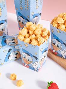 6pcs/12pcs/24pcs Cartoon Theme Party Candy Boxes, Theme Party Gift Boxes, Candy And Cookie Boxes, Party Gift Bags, Party Gift Boxes, Suitable For Birthday Party, Candy And Popcorn Box Decoration, Applicable For Back To School Party, Holiday Essential Party Supplies - Multicolor - View 2