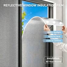 Phim nhôm hai mặt DIY cách nhiệt, bảo vệ riêng tư, chống tia UV, phù hợp cho ban công, phòng ngủ và nhà bếp - Băng keo nhôm trong suốt - Xem 48