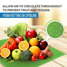Fruit & Veggie Life Extender Liner For Fridge Refrigerator Drawers,– Extends The Life Of Your Produce & Prevents Spoilage - Green - View 9
