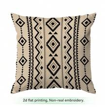 4pcs/1pc Western Desert Geometric Pattern Pillow Covers, Single-Sided Printed Pillow Covers, Suitable For Living Room, Bedroom, Home Decor, All-Season Pillow Covers - Multicolor - View 17