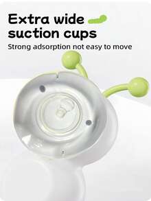 Interactive Cat Toy For Indoor Cats, Automatic Motion Sensor Fluffy Tail Cat Toy, Electric Teaser Wand, Suitable For Kittens And Bored Cats, USB Rechargeable Caterpillar Toy With Suction Cup - White - View 8