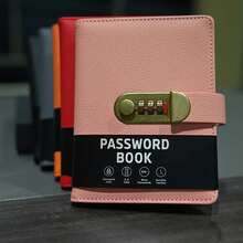 Premium Locked Password Notebook With Alphabetical Index Tabs, Hardcover Secure Log Book, Personal Diary For Recording Website Usernames & Confidential Notes, 14.99cm*9.91cm Portable Password Storage Book - B6 - View 9