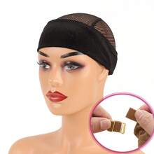 Invisible Wig Grip Band Non-Slip Wig Band With Adjustable Hook Velvet Comfortable Wig Band Non-Slip Breathable Wig Band Wig Fixing Headband Wig Grip Black Skin Tone Brown 1 Piece/Set Hair Accessories - View 11