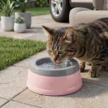 1set-Portable Pet Car Water Bowl, Anti-Spill Leak-Proof Design, Keeps Fur Dry & Car Clean, Perfect For Road Trips, Camping & Daily Walks. - Multicolor - View 3