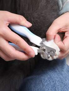 1 Set Pet Nail Clipper And Nail File Set, Dog And Cat Dedicated Nail Clipper Set, Cute Rabbit Ear Handle Nail Clipper With Nail File - single hole - View 3