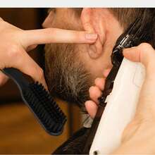 1pc/2pcs/3pcs Men's Dual-Use Double-Sided Brush Comb, Comb+Brush 2-In-1 Styling Tool, Men's Oil Hair Texture Comb, Beard Styling Brush, Hair Styling, Beard Styling Tool, Ideal Accessory For Professional Hairdressing - Multicolor - View 2
